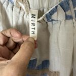 Mirth Paros Grecian Jamdani one shoulder cotton embroidered maxi dress S Blue Photo 6