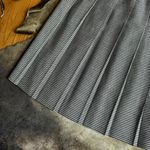 American Vintage Black And White Houndstooth Pleated Knee Length Skirt Size M Photo 1