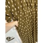 Garnet Hill  Ikat Jumpsuit Size M Olive Tencel Cropped Wide Leg Kimono‎ Sleeve Photo 3