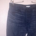 Eileen Fisher  Dark Blue Straight Leg Skinny Jeans Pull On Jegging Photo 3