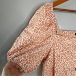 J.Crew Dress Women Size 2X Pink Leopard Cottage Regency Cottagecore Animal Print Photo 2