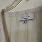 L'Academie chiffon sheer button down shimmer top size Medium Photo 1