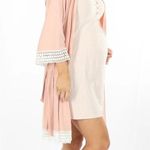 Angel Maternity Women’s Size XL/2XL Robe Pink Crochet NWT Photo 2