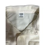 PINK - Victoria's Secret Victoria's Secret PINK Cream Sherpa Fleece Button Down Shirt Jacket Women's L/G Photo 6