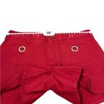 Tommy Hilfiger Y2K  Red Mid Rise Circle O-Ring Pockets Shorts Sz 32 Photo 7