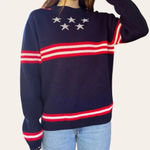 American Vintage 70s vintage stars and stripes knit sweater Photo 1