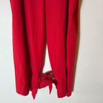 Eloquii  Red Wide Leg Tie Ankle Pants Size 20 NWT Photo 3