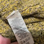 DKNY Vtg Y2K  Cardigan Sweater Sz XL Gold Ochre Button Front Cable Chunky Knit Photo 6