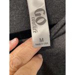 Go Couture  Gray Geometric Printed Dolman Sweater Split Side High Low Hem Top Med Photo 1