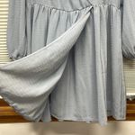 Samsoe Samsoe NWT Dusty Blue Jolie Wrap Long Sleeve Mini Dress Size XXS Photo 6