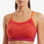Gymshark  Seamless Sports Bra Coral Orange Pink Size S Workout Fitness Photo 0