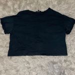 Lulus Dark grey cropped t shirt Photo 1
