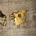 Wild Animal Brooches Giraffe Elephant Zebra Camel Antelope Zoo Silver Photo 5