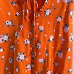 Free People Like A Lady Orange Citrus Printed Mini Dress Size Small Photo 6