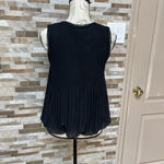 Gracia  black chiffon tule top baloon blouse Sz M Photo 5