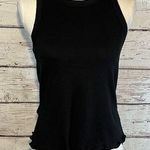 Old Navy Tank Top Ribbed Stretchy w
Lettuce Hem Black-Medium Photo 0