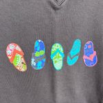 Fresh Produce Brown Flip Flips Long Sleeve Sweatshirt w/ Sleeve Pckt Size Medium Photo 2