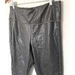 Athleta  All Over Gleam Gray Faux Leather Tight Leggings Stretch Activewear Sz L Photo 8