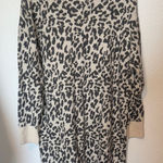 Loft  Cream and Black Turtleneck Sweater with‎ Elegant Trim Photo 0