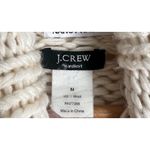 J.Crew  100% Wool Aran Style Cable Knit Fisherman Hand Knit Turtleneck Sweater M Photo 7