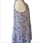 Sanctuary NWT  blue floral ruffle tank top xs Photo 4