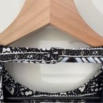 Free People Tegan Border Print Mini Dress Long Bell Sleeves Cutout V-Neck A-Line Photo 9