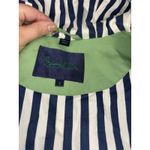 Boden Women's Cotton Overcoat Coat 8 Green Navy Striped Inside ‎ Hooded Blue Photo 11