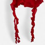 The Vintage Shop Romantic Red Ruffle Cami Tank – Frill Asymmetrical Style (Sz M, NWT) Photo 3