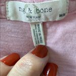 Rag and Bone Organic Pima Cotton V-Neck Tee – Blush Pink – Size M Photo 5