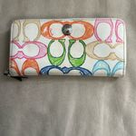 Coach 👜 Scribble Signature Multicolor Shoulder Bag & Wallet Set Photo 11