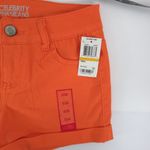 Celebrity Pink  Women's Juniors' Cuffed Colored Denim Shorts Size 3 Neon Orange Photo 5