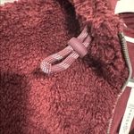 Lululemon Textured Fleece 1/2 Zip Hoodie Red Merlot Photo 5