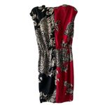Yoana Baraschi Womens Size 2 Multicolor Paisley Abstract Surplice Ruched Dress Photo 2