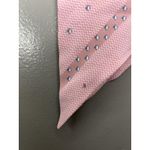 Ginnie Johansen Silk Skinny Scarf Womens Pink Geometric Twilly Oblong Print Photo 4