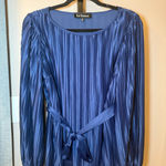En Saison‎ Lisa Pleated Dress Navy Blue Size Small Photo 2