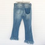FOR THE REPUBLIC  Denim Frayed Ankle Jeans Photo 3