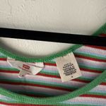 Levi's Tank Top Y2k Medium Multicolor Striped Sleeveless Casual Ribbed School Photo 3