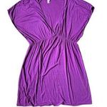 Victoria's Secret  Purplel V Neck Sundress Cover Up Size Medium Vintage 90s Photo 0