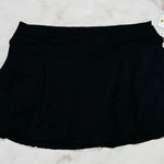 Anne cole  Plus Sized Banded Solid Swim Skirt Black Size 24W New Lined Photo 0