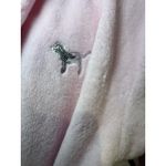 PINK Victoria's Secret Fleece Robe Size XS/S Pink Bling Belted Sherpa Hood Photo 5