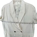 Everlane The Linen Double Breasted Blazer 8 Bone White Flax Relaxed Ethical NEW Photo 6