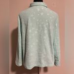PINK - Victoria's Secret EUC Pink Blue Star Design Fuzzy Sleep Shirt Long Sleeve with Pocket size medium Photo 4
