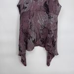 Kaktus Sweater Vest Womens XL Purple Acrylic Knit Abstract Print Cowl Neck Photo 7