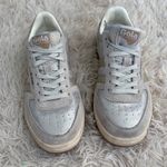 Anthropology Gola Hawk Shimmer Sneakers Silver Gold Leather Suede Lace Up Size 6 Photo 1