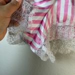 Victoria's Secret  Pink and White Striped Chemise and shorts set SZ:XL Photo 4