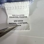 Anthropologie Akemi + Kin Ezri Sweater Top Sz XS Blue Space Dye Asymmetrical Photo 8