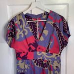 Boden 100% Silk Pink and Purple Floral Sheath Kaftan Dress W Photo 1