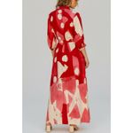 Anthropologie MAEVE x  Mona Linen Shirt Dress, Red, Medium Photo 4