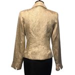 Cache Elaborate Gold Brocade Top Jacket New Silver Gold Bead Trim Lined NWT $228 Photo 3