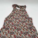 Natural Life New Sz Small High Neck Tiered Mini Dress Floral Print Tie Back Photo 3
